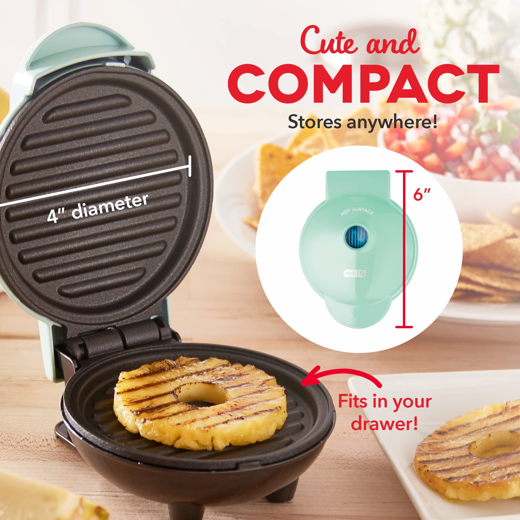 Amazon.com: Dash Mini Maker Portable Grill Machine + Panini